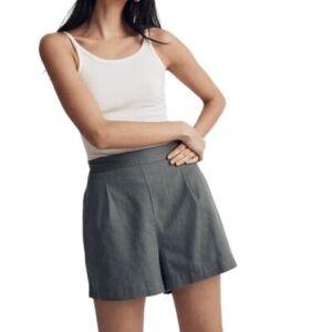 Madewell Clean Pull On Linen Cotton Shorts